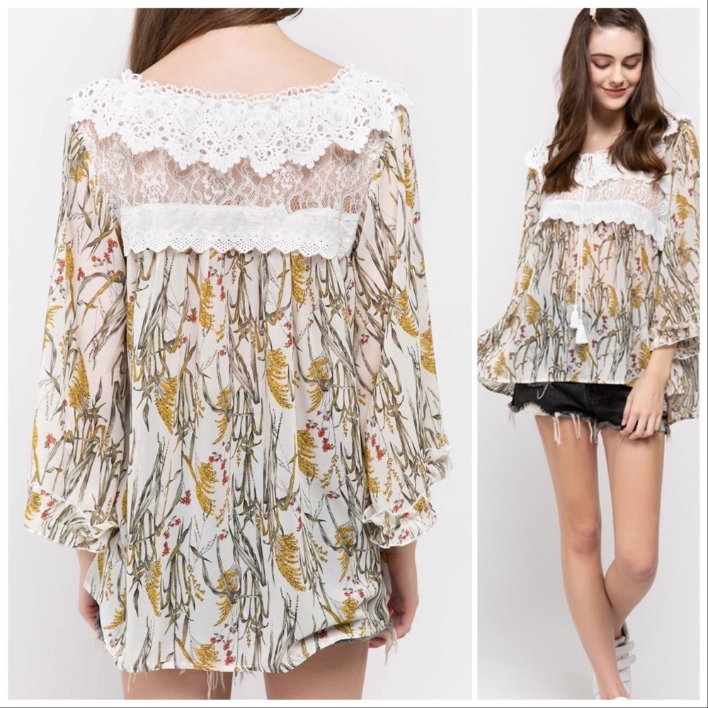 Kalee Woven Babydoll Top - Picture 4 of 10